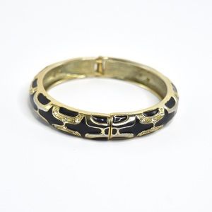 Gold & Black Bangle